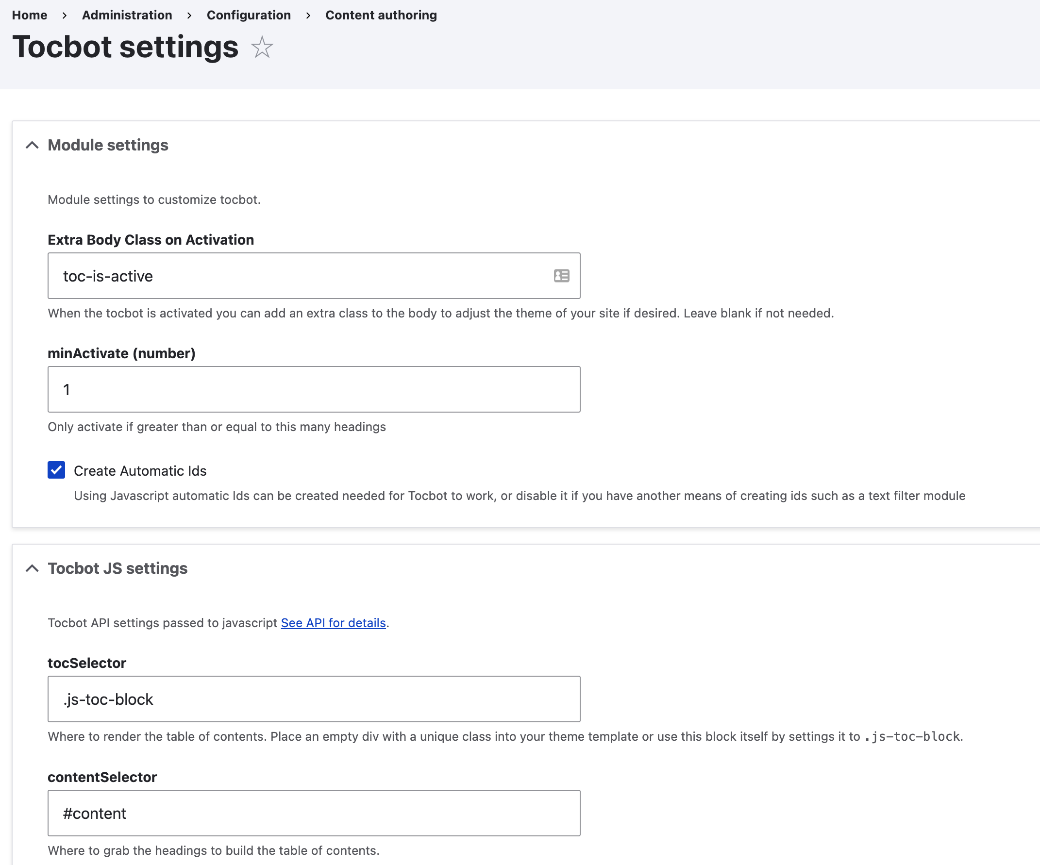 Source369 Configuring Sticky Table of Content Drupal10