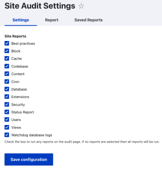Source369 Site Audit Report Configuration